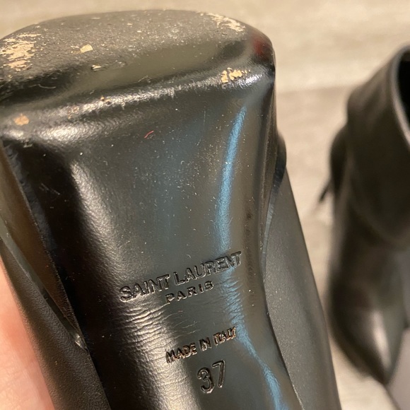 YSL Yves Saint Laurent Janis Zip booties 37 - Picture 3 of 8